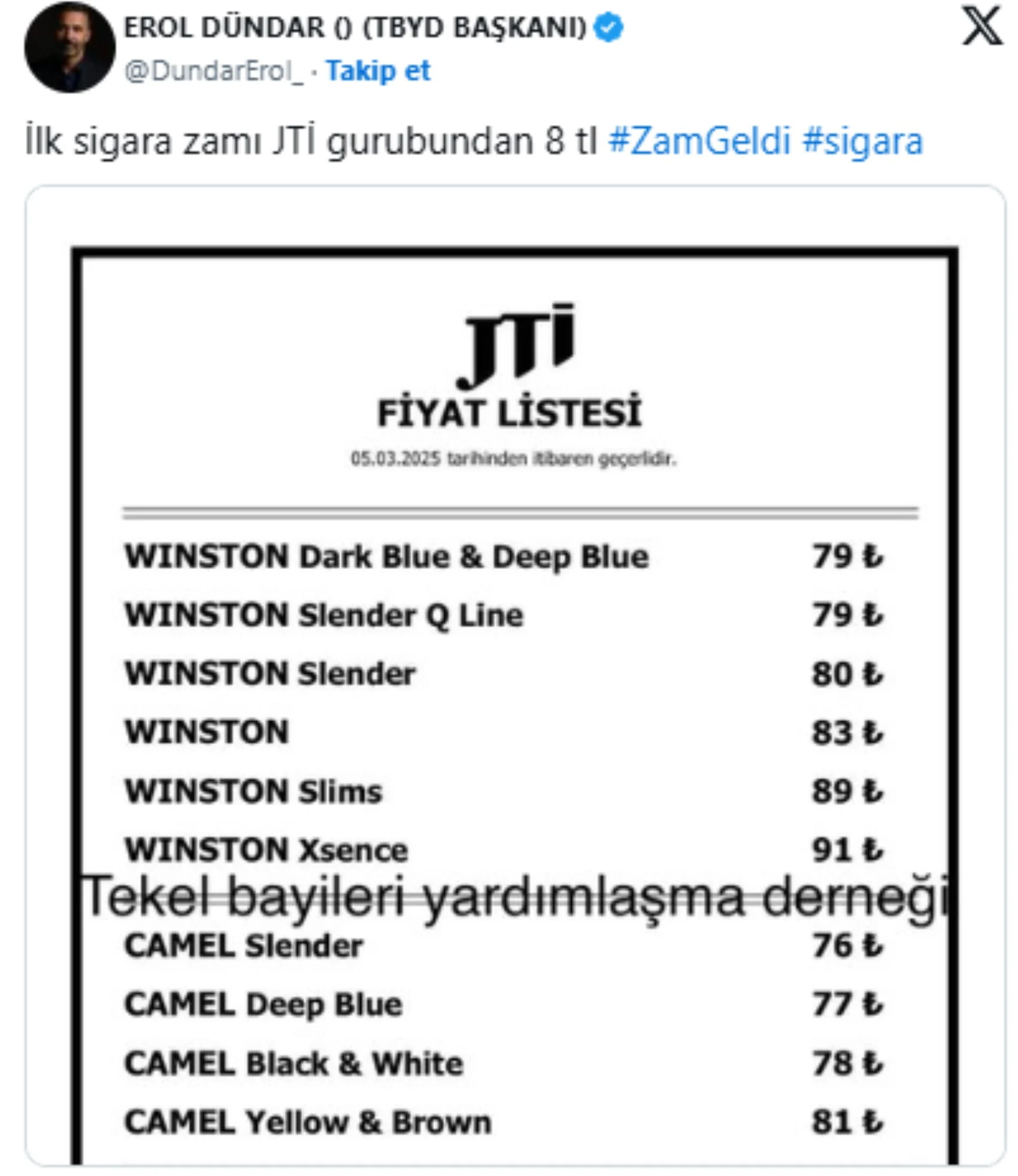 024901992 Sigara Zam Ic