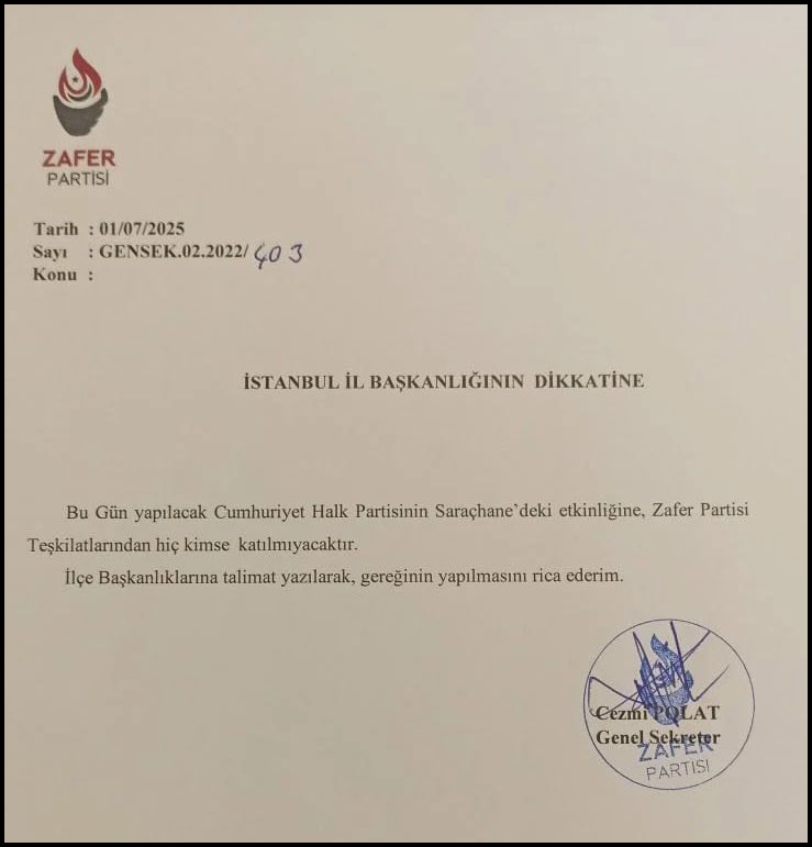 Zafer Genel Sekreter