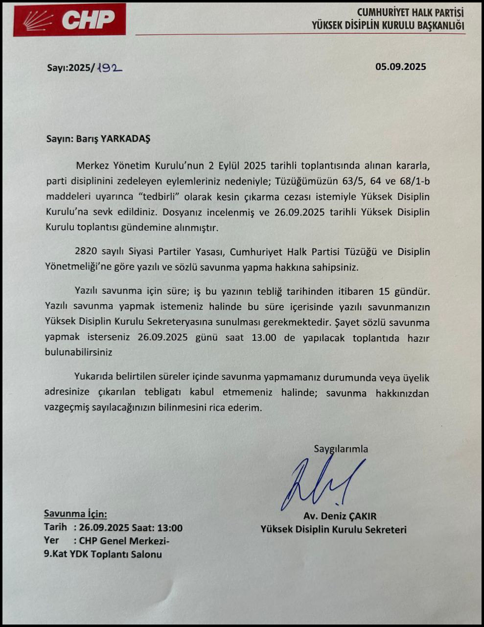 Chp Ydk Yazi