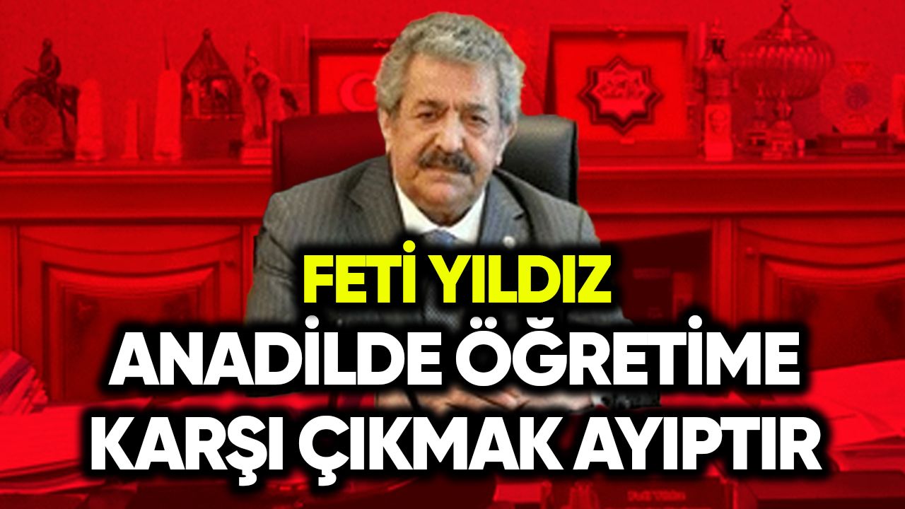 Feti Yıldız: Ana dilde öğretime karşı çıkmak ayıptır