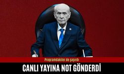 Bahçeli canlı yayına not gönderdi