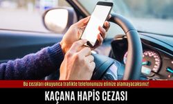 Bu cezaları okuyunca trafikte telefonunuzu elinize alamayacaksınız!