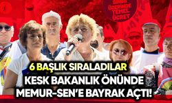 KESK, bakanlık önünde Memur-Sen’e bayrak açtı!