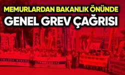 Memurlardan bakanlık önünde genel grev çağrısı