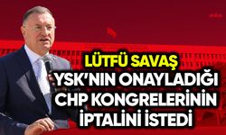 Lütfü Savaş, YSK’nın onay verdiği CHP kongrelerinin iptalini istedi