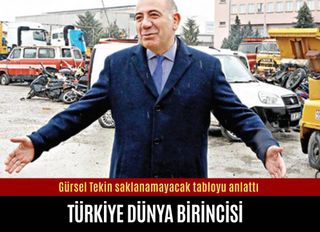 Gürsel Tekin saklanamayacak tabloyu anlattı: Türkiye dünya birincisi