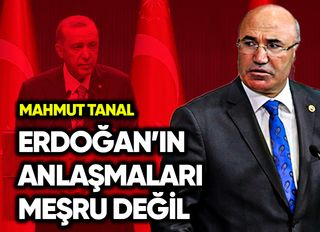Mahmut Tanal: Erdoğan’ın anlaşmaları meşru değildir