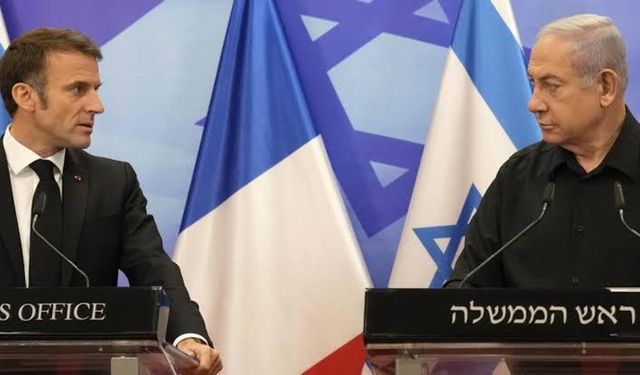 Netanyahu oğluna kızdı, Macron'a çattı!