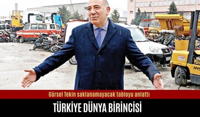 Gürsel Tekin saklanamayacak tabloyu anlattı: Türkiye dünya birincisi