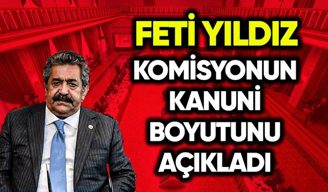 Feti Yıldız komisyonun kanuni boyutunu açıkladı
