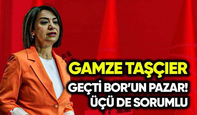Gamze Taşçıer: Geçti Bor’un pazarı! Üçü de sorumlu