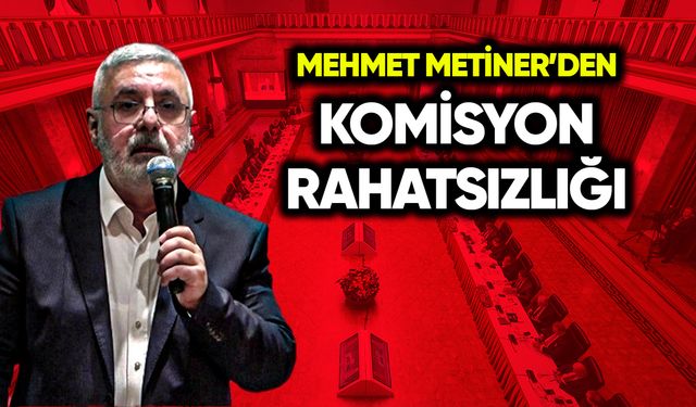 Mehmet Metiner’den komisyon rahatsızlığı