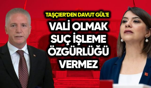Taşçıer'den Davut Gül'e: Vali olmak suç işleme özgürlüğü vermez!