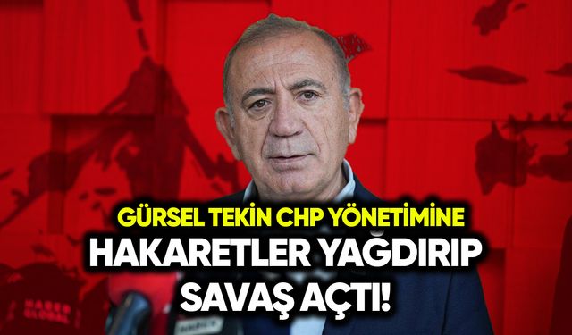 Gürsel Tekin CHP yönetimine hakaretler yağdırıp savaş açtı