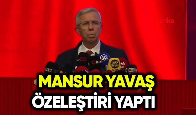 Mansur Yavaş özeleştiri yaptı