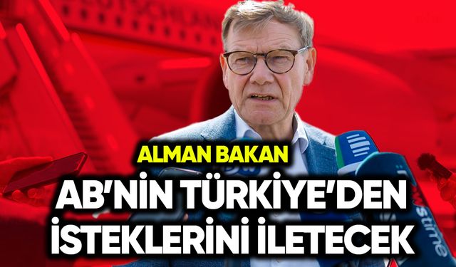 Alman Bakan AB’nin Türkiye’den isteklerini iletecek